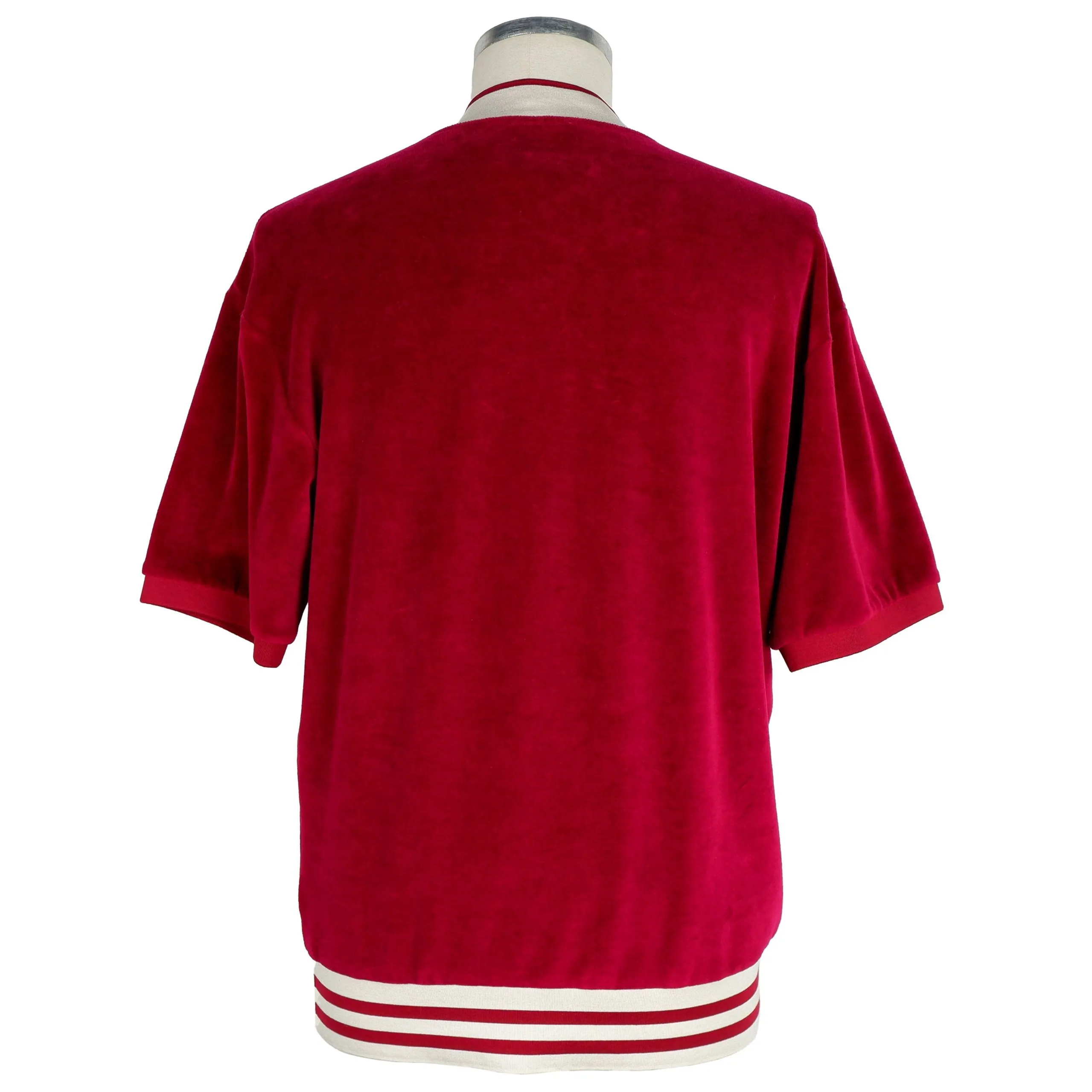 Dolce & Gabbana Men's Velvet Embossed Logo Zip Sweatshirt