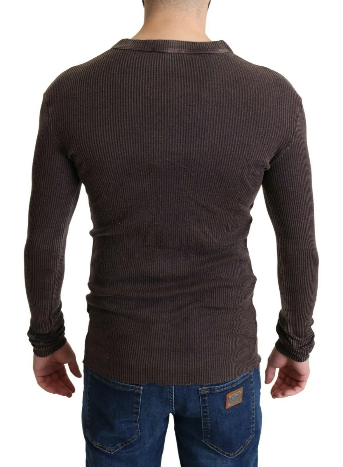 Dolce & Gabbana Men's Elegant Wool Blend Embroidered Sweater