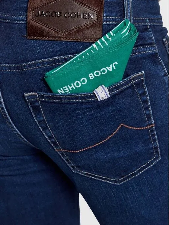 Jacob Cohen Men's Elegant Blue Denim Regular Fit Jeans