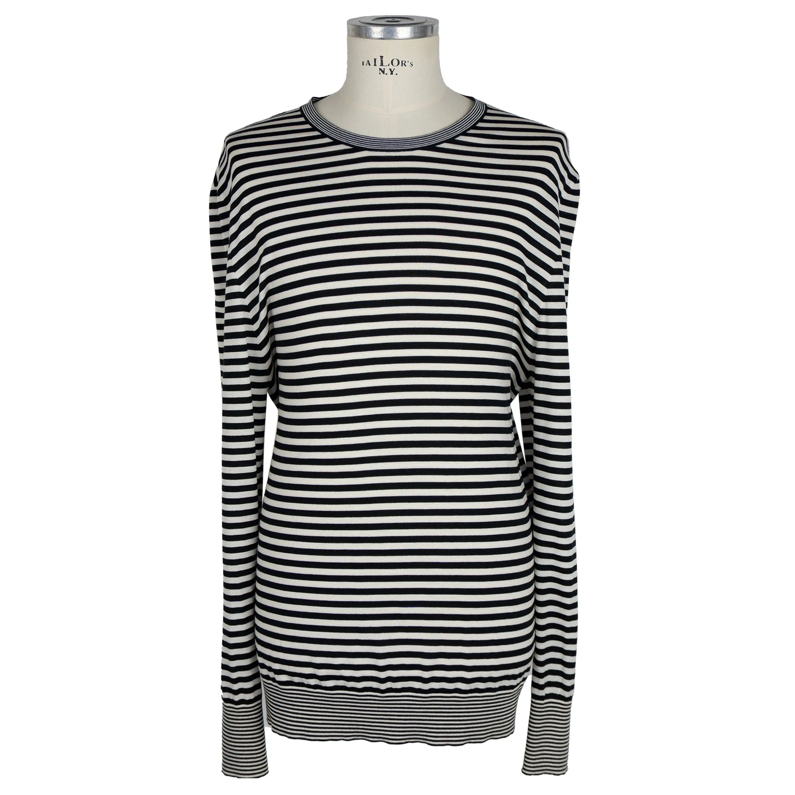 Dolce & Gabbana Men's Elegant Striped Silk Blend Sweater