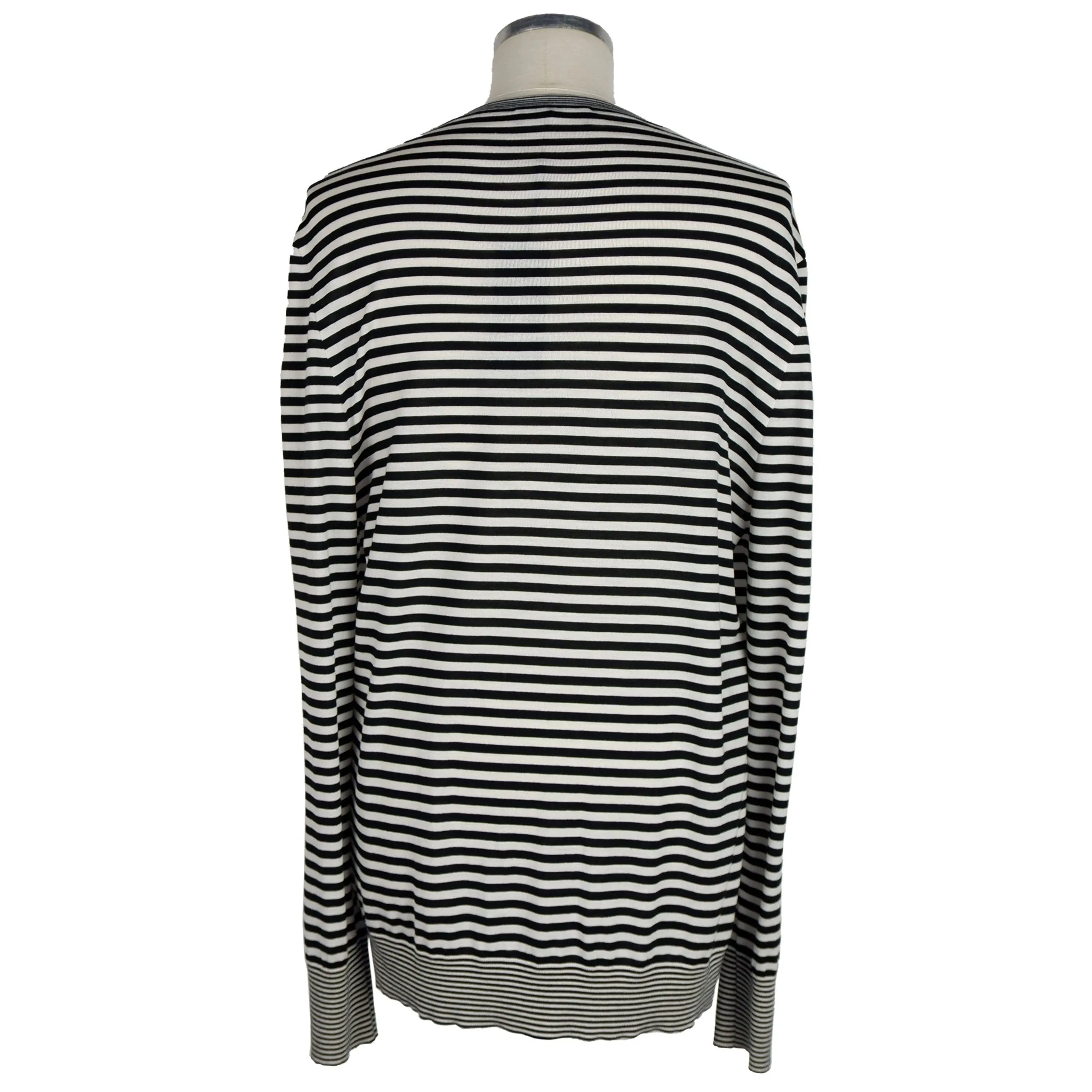 Dolce & Gabbana Men's Elegant Striped Silk Blend Sweater
