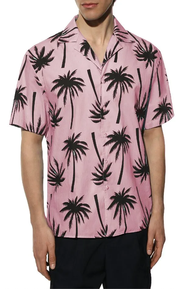 Comme Des Fuckdown Men's Tropical Elegance Short-Sleeve Shirt