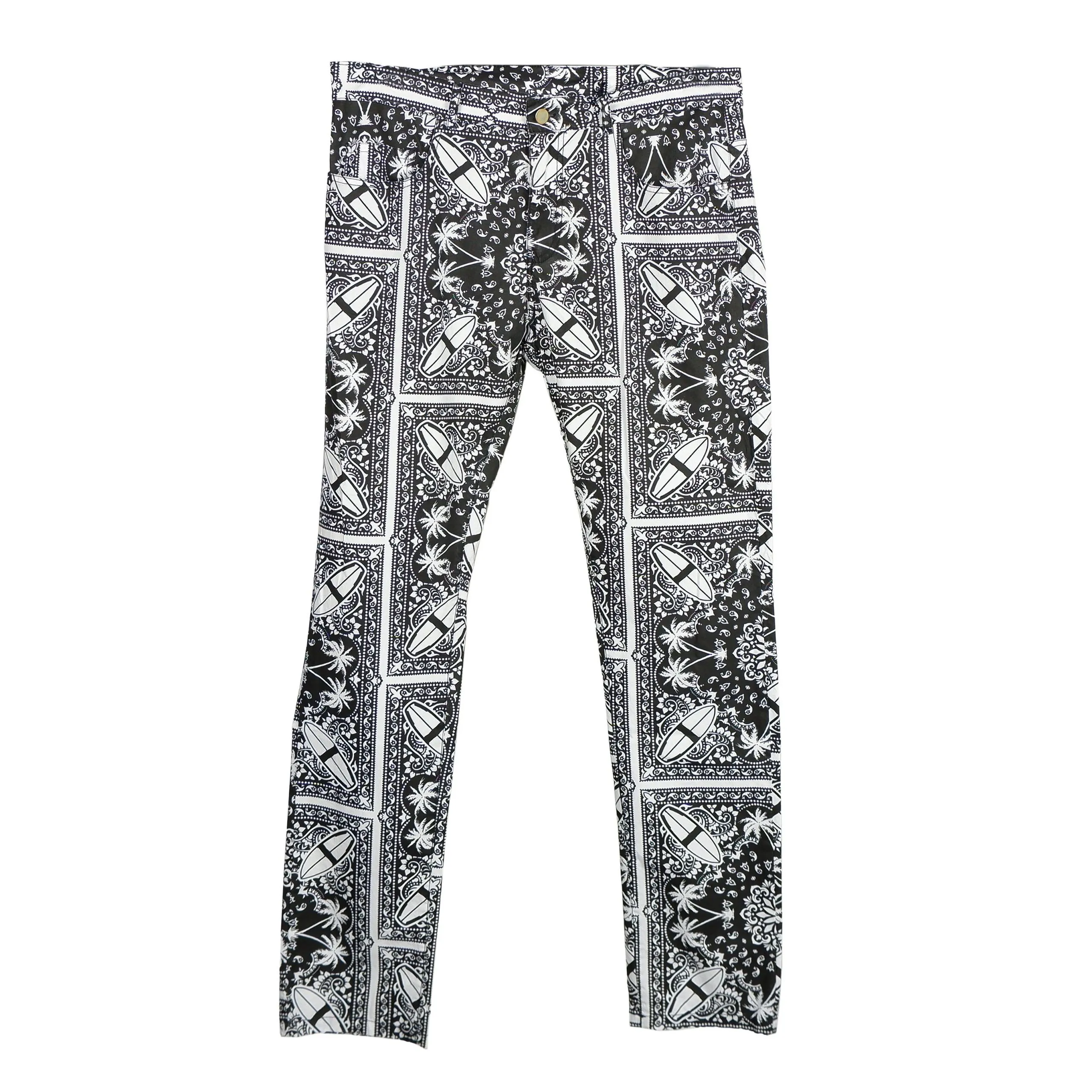 Comme Des Fuckdown Men's Abstract Print Lightweight Cotton Trousers
