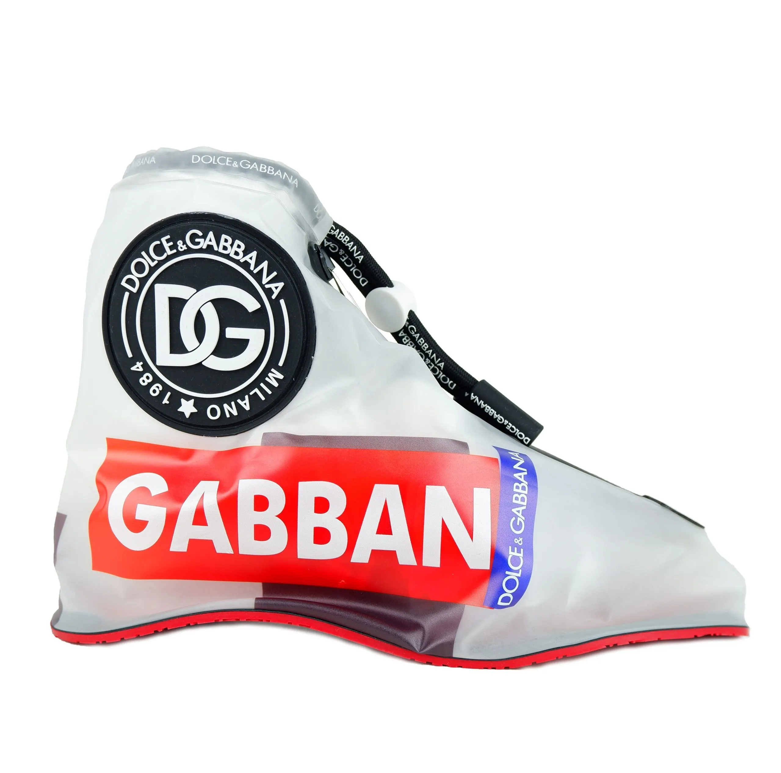 Dolce & Gabbana Men's Chic Multicolor Protective Shoe Rain Covers