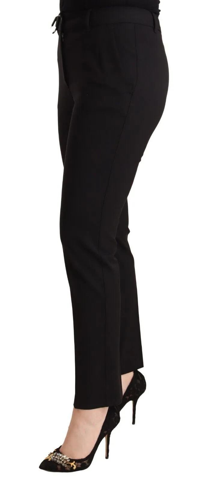 Dolce & Gabbana Women's Elegant Tapered Tailored Trousers