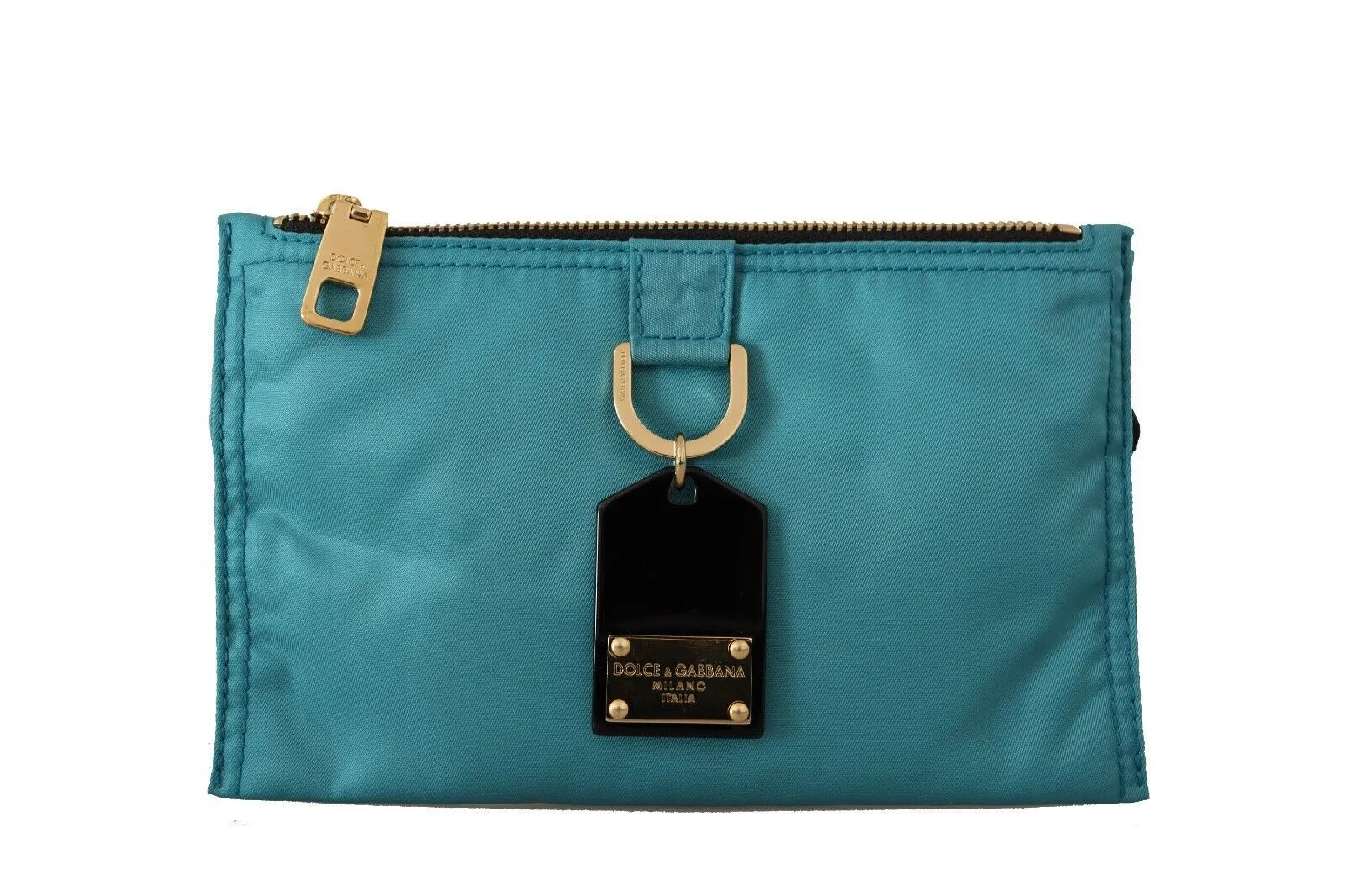 Dolce & Gabbana Women's Chic Blue-Green Nylon Sling Wallet