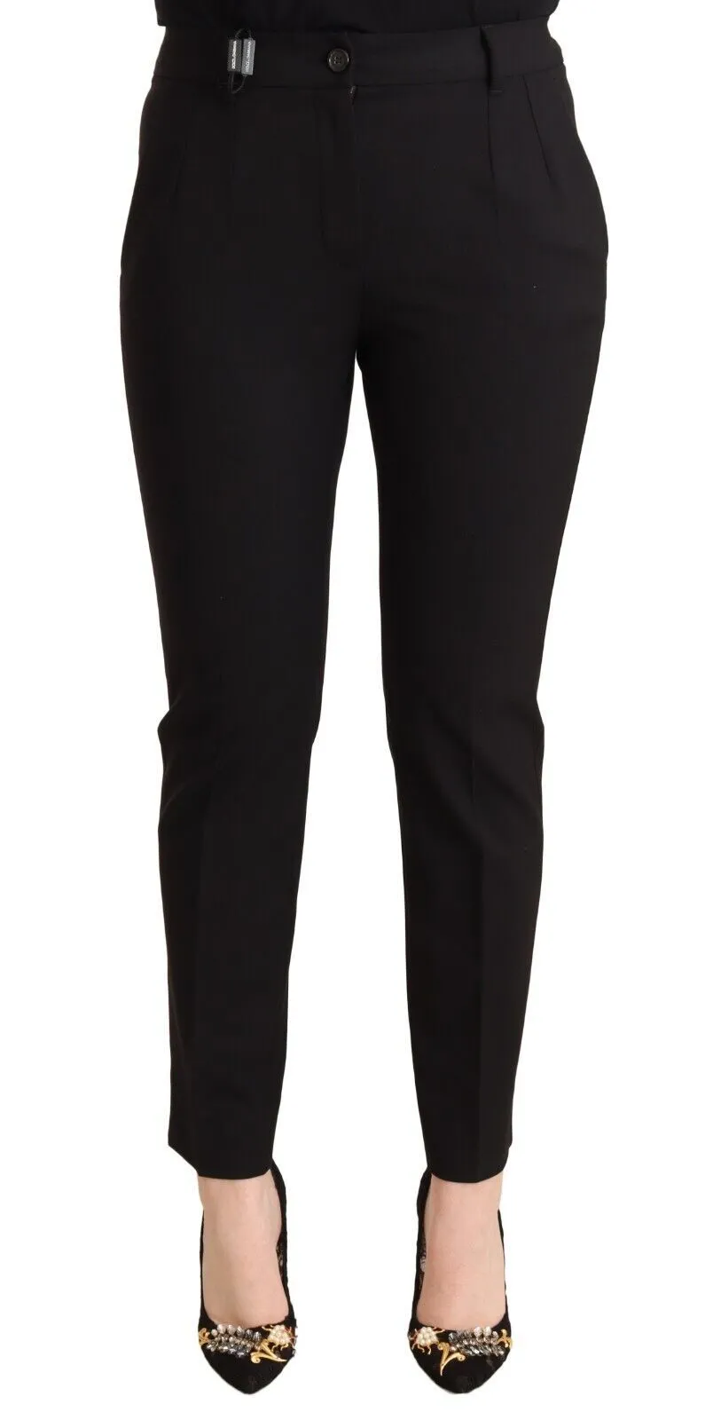 Dolce & Gabbana Women's Elegant Tapered Tailored Trousers