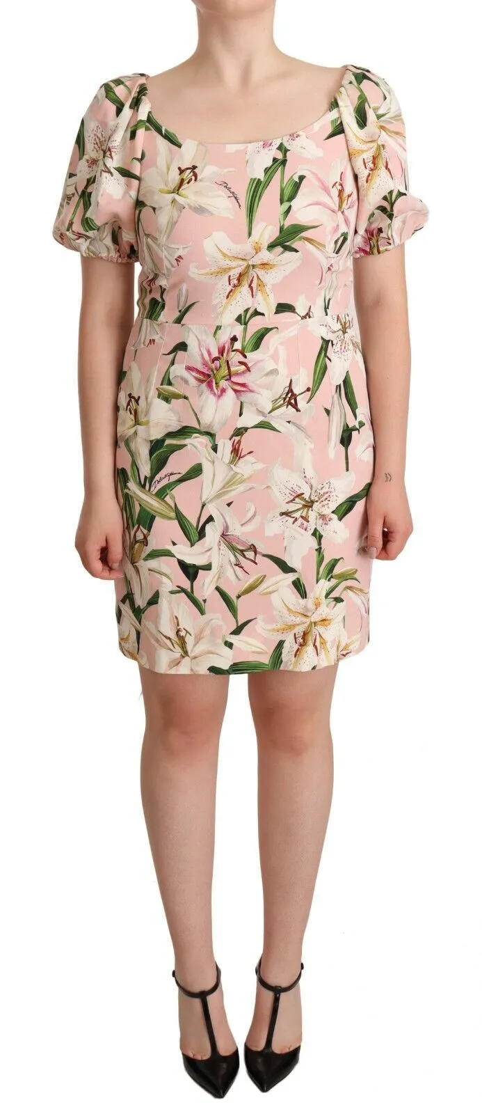 Dolce & Gabbana Women's Floral Lilies Print Mini Dress
