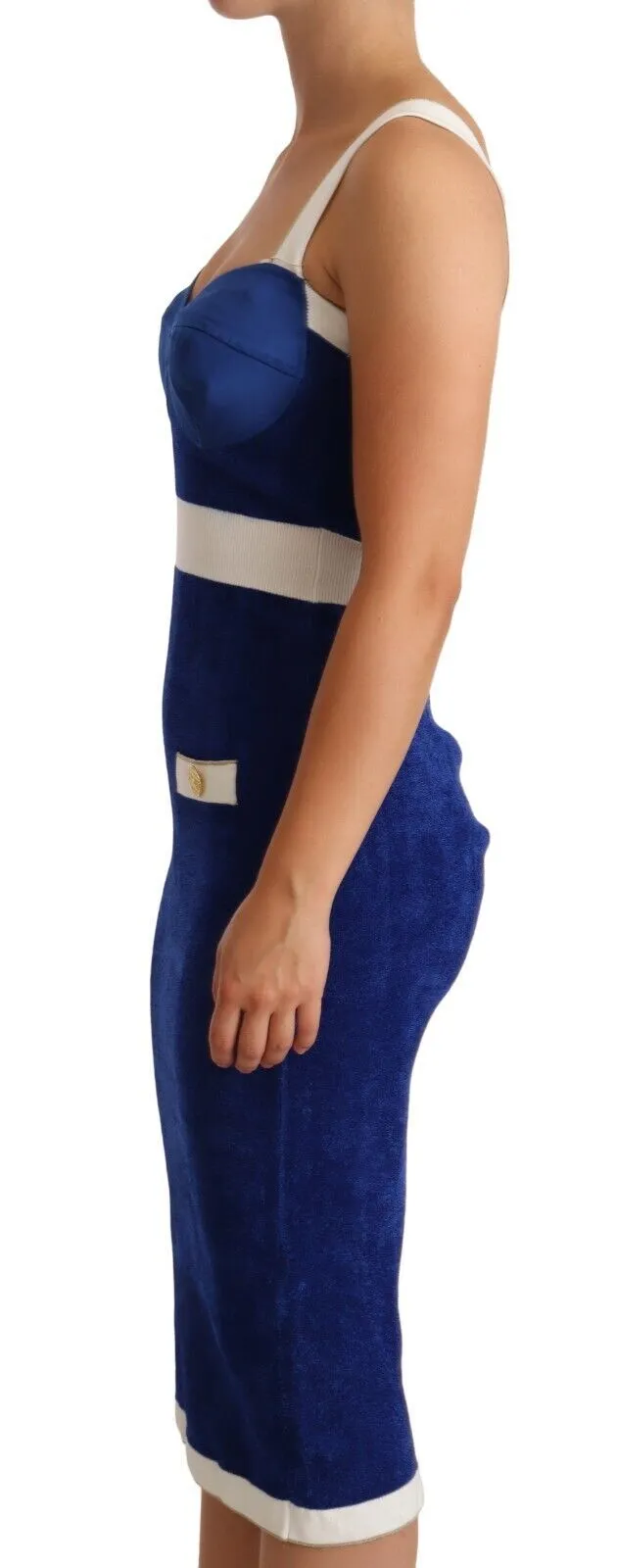 Elisabetta Franchi Women's Sleek Sleeveless Bodycon Midi Dress