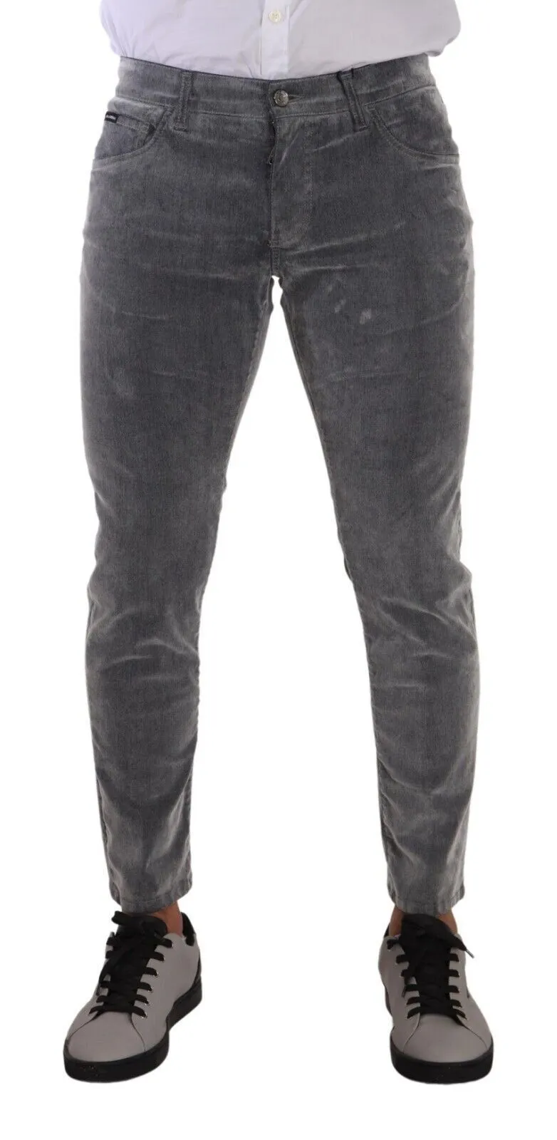 Dolce & Gabbana Men's Slim Fit Chic Gray Skinny Jeans