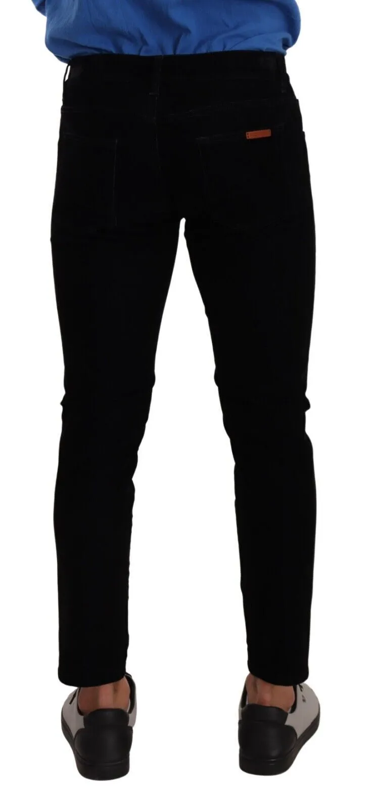 Dolce & Gabbana Men's Italian Designer Slim Fit Black Skinny Jeans