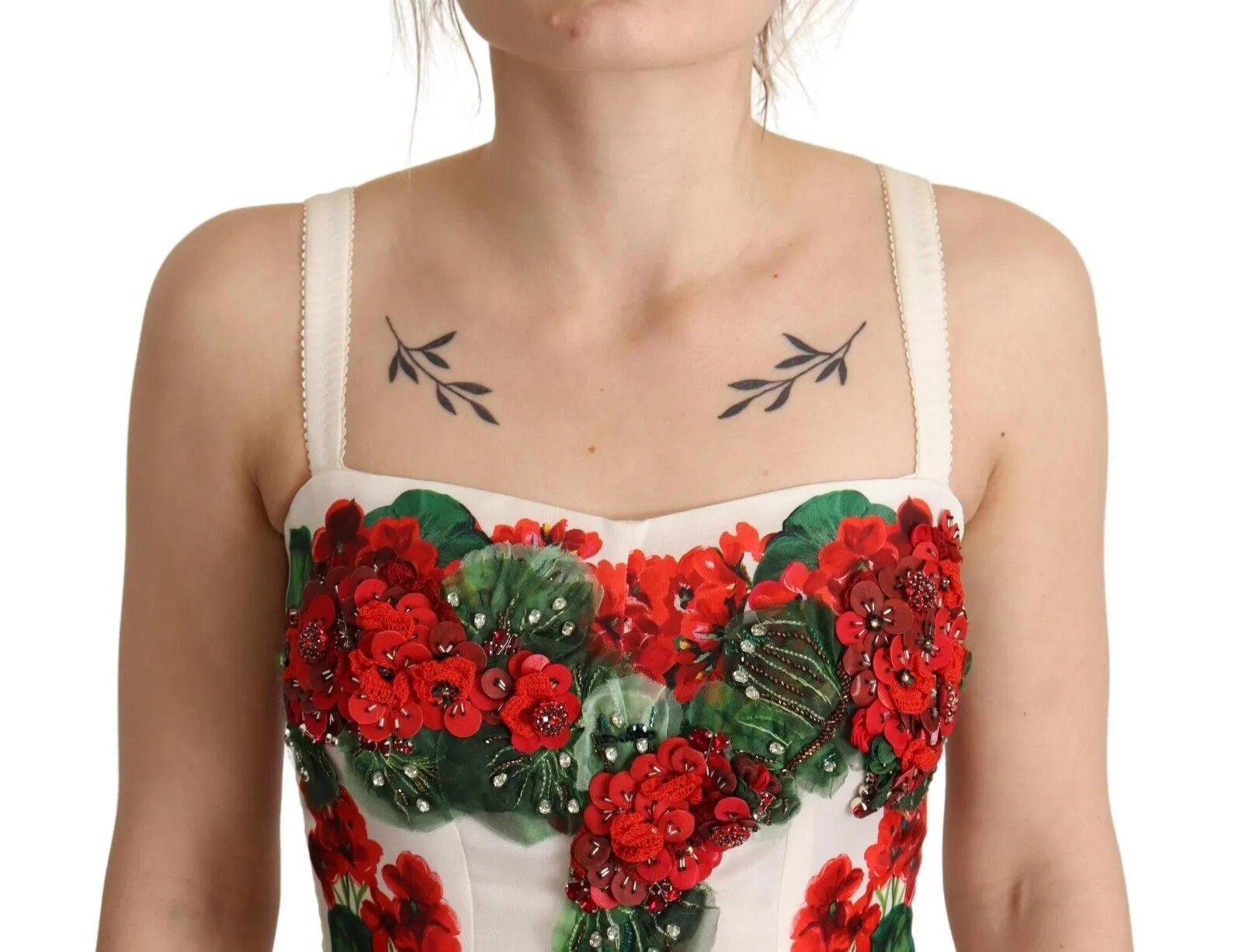 Dolce & Gabbana Women's Elegant Silk Floral A-Line Dress