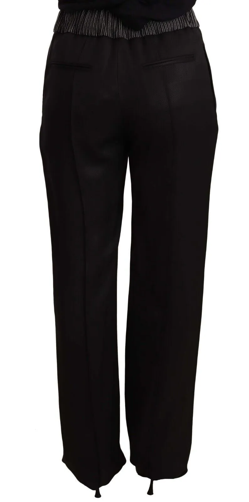 Dolce & Gabbana Women's Elegant High-Waist Black Trousers