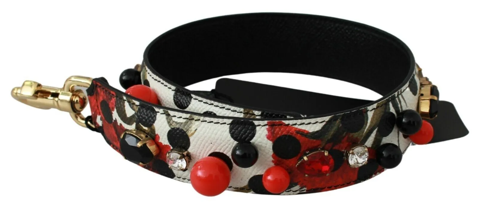 Multicolor Floral Crystal Studs Shoulder Strap