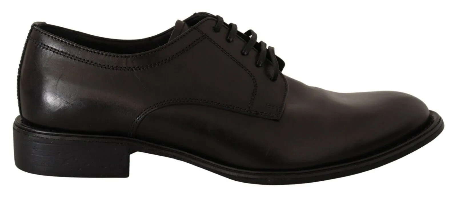 Dolce & Gabbana Men's Elegant Black Leather Men's Formal Derby Shoes