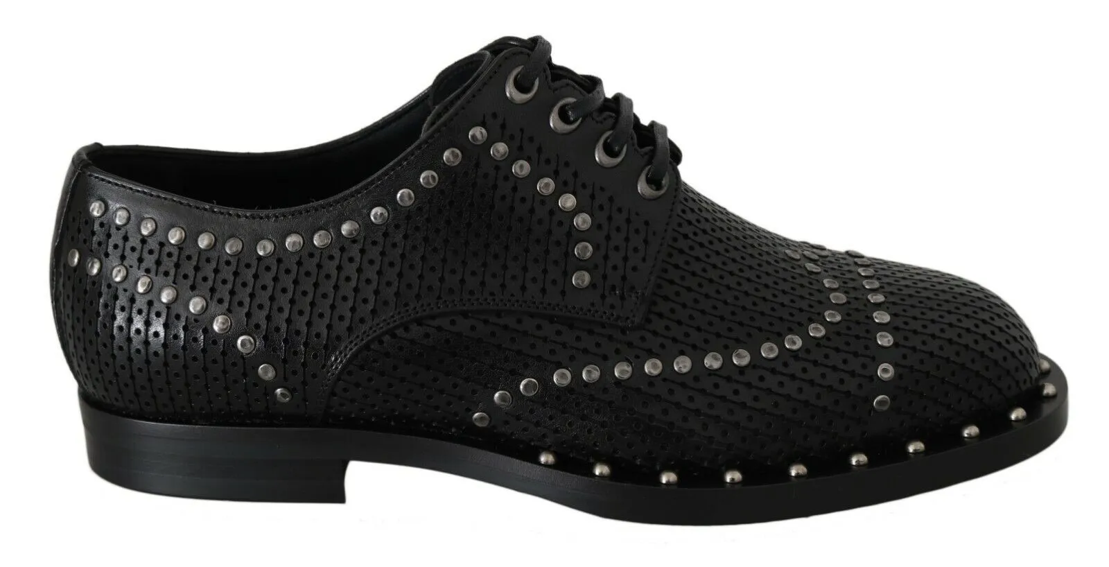 Dolce & Gabbana Men's Elegant Black Leather Formal Mens Dress Shoes