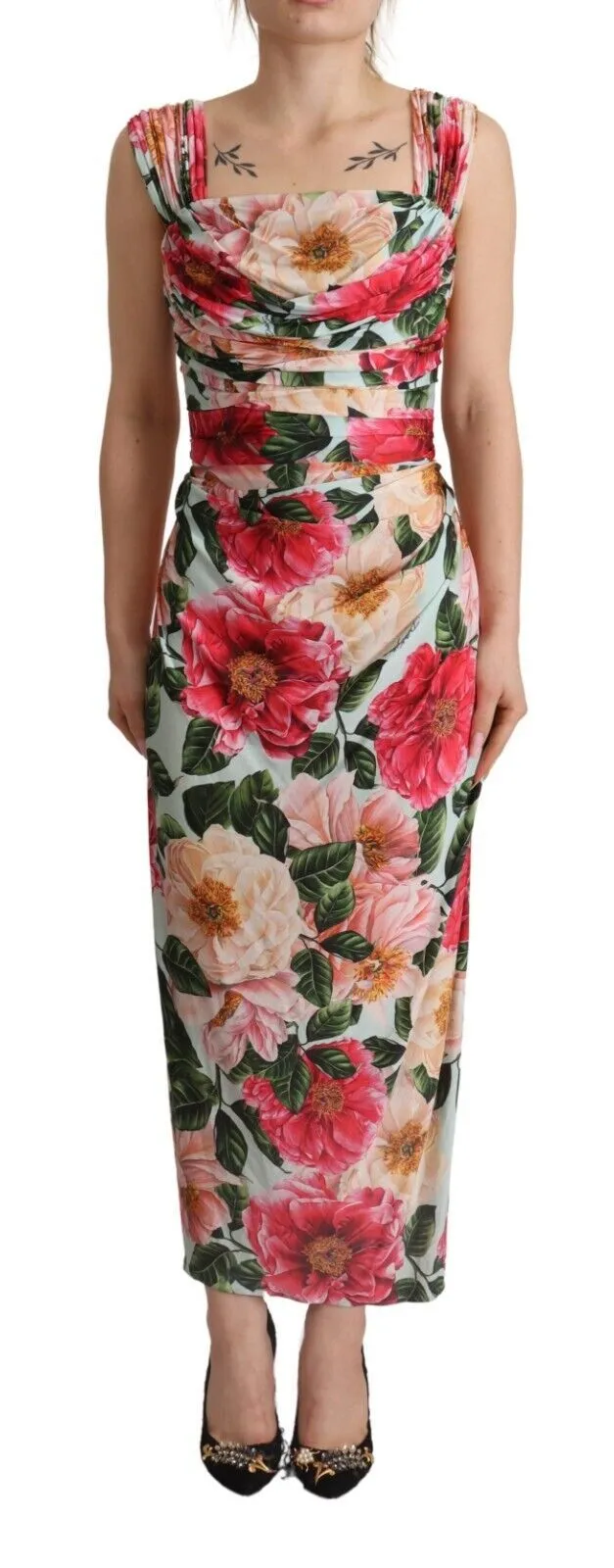 Dolce & Gabbana Women's Floral Elegance Maxi Sheath Dress