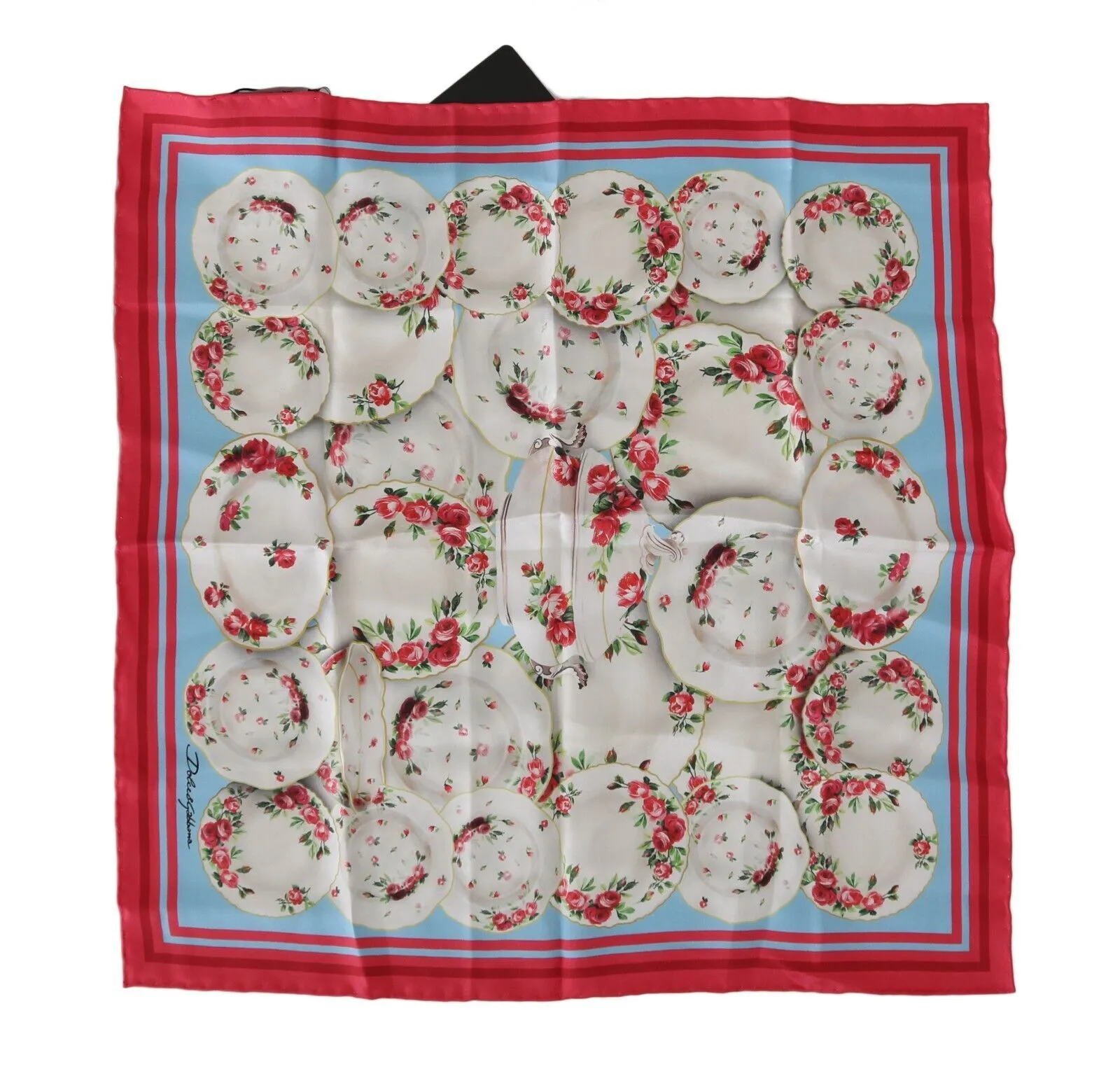 Dolce & Gabbana Women's Elegant Multicolor Silk Square Shawl Scarf