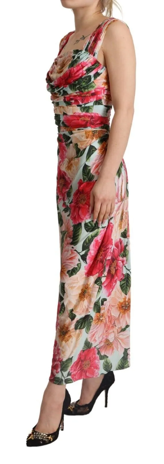Dolce & Gabbana Women's Floral Elegance Maxi Sheath Dress