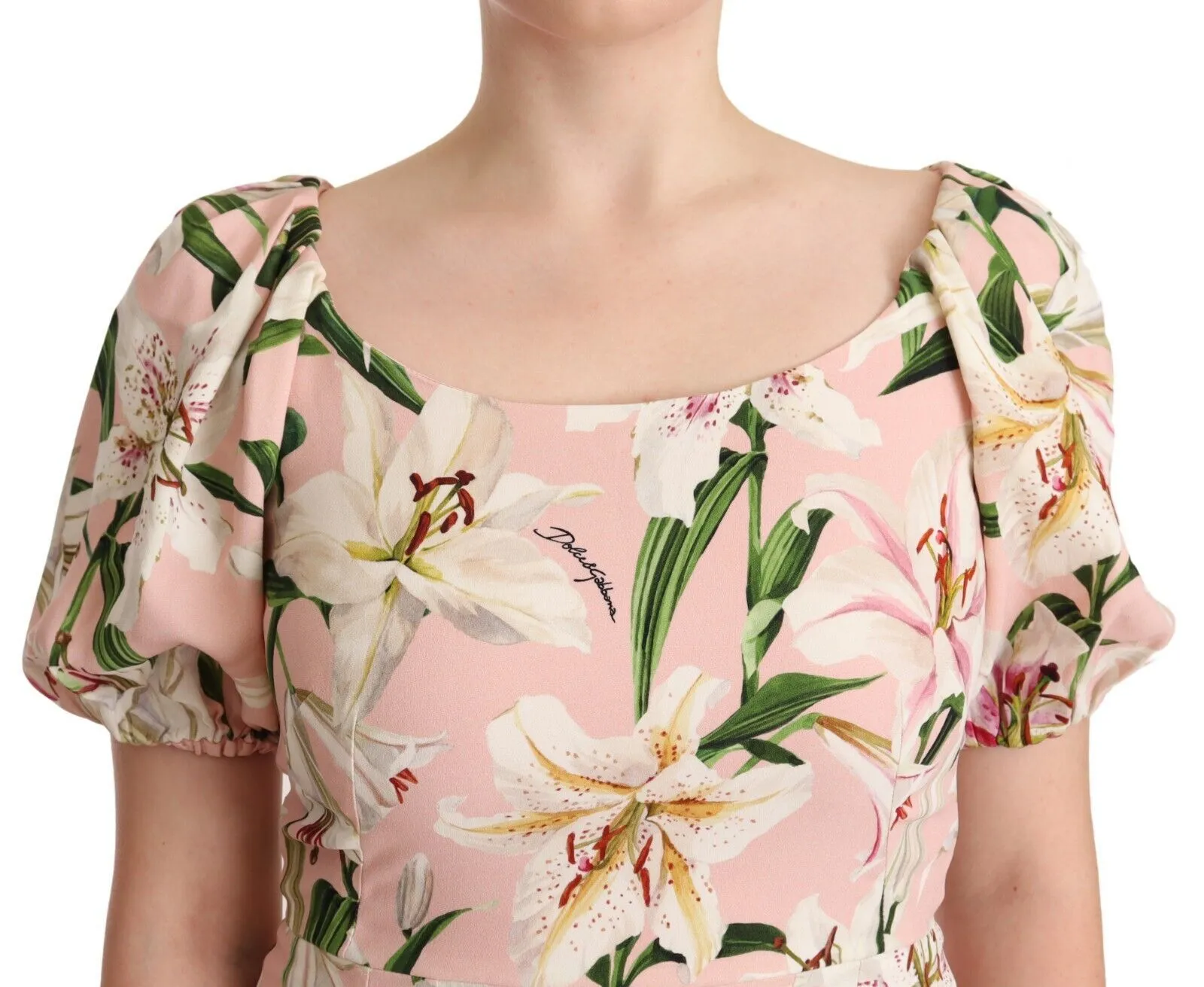 Dolce & Gabbana Women's Floral Lilies Print Mini Dress