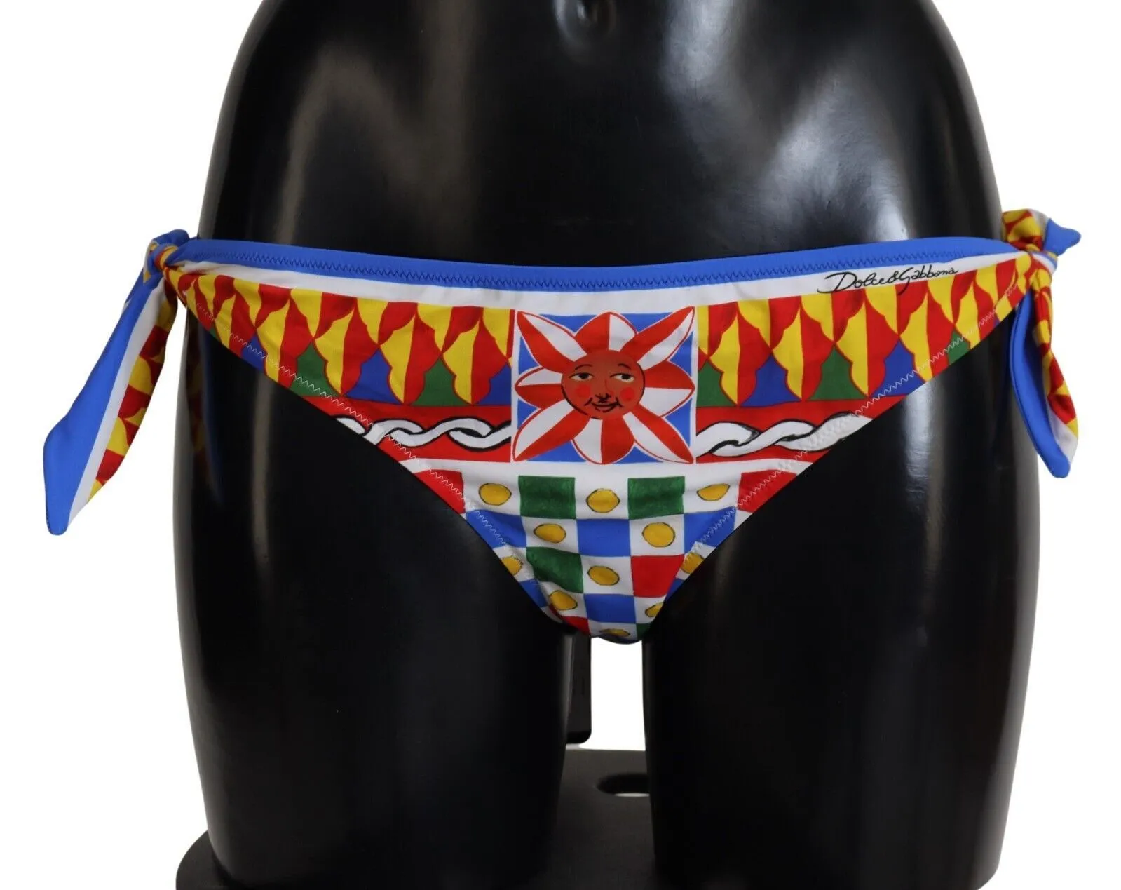 Dolce & Gabbana Women's Sicilian Carretto Print Bikini Bottom