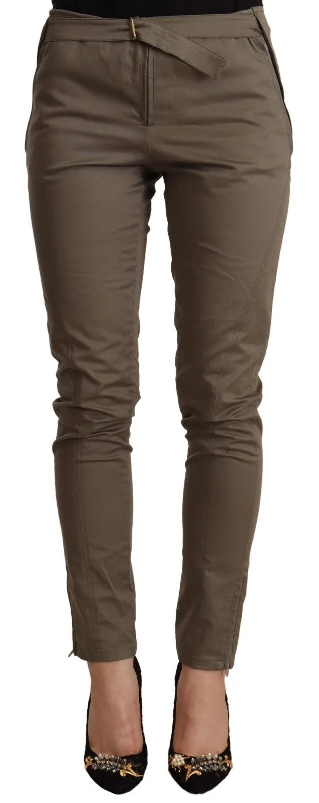 Just Cavalli Women's Elegant Slim Fit Cotton Blend Pants