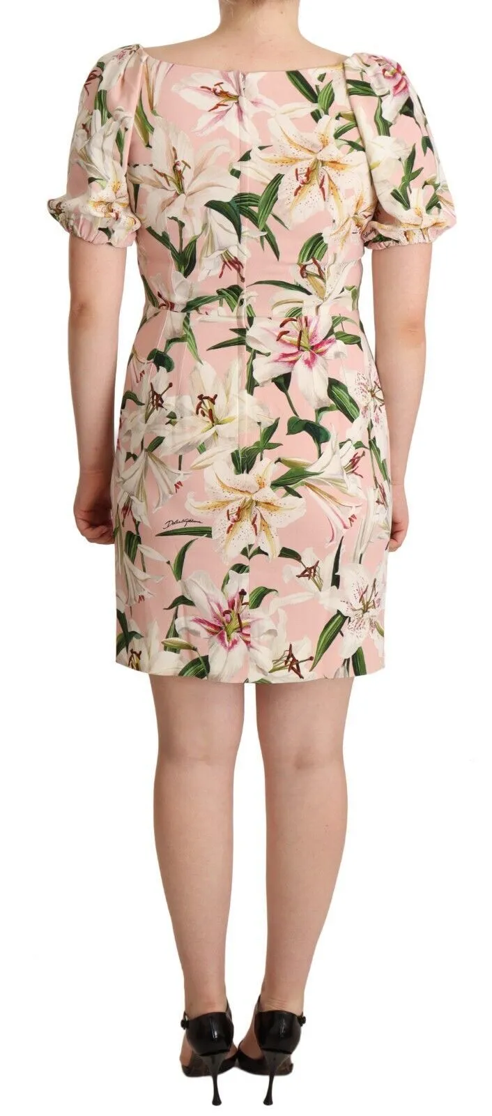 Dolce & Gabbana Women's Floral Lilies Print Mini Dress