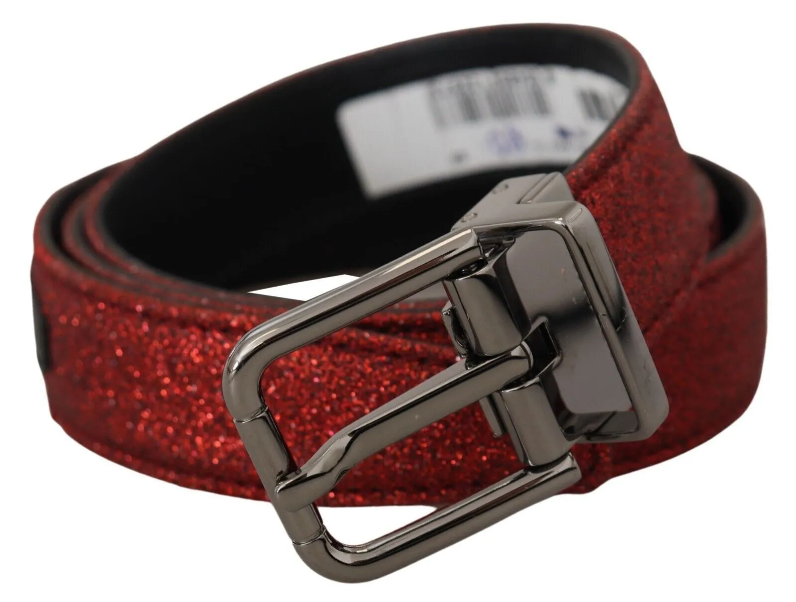 Dolce & Gabbana Men's Elegant Red Leather Classic Belt