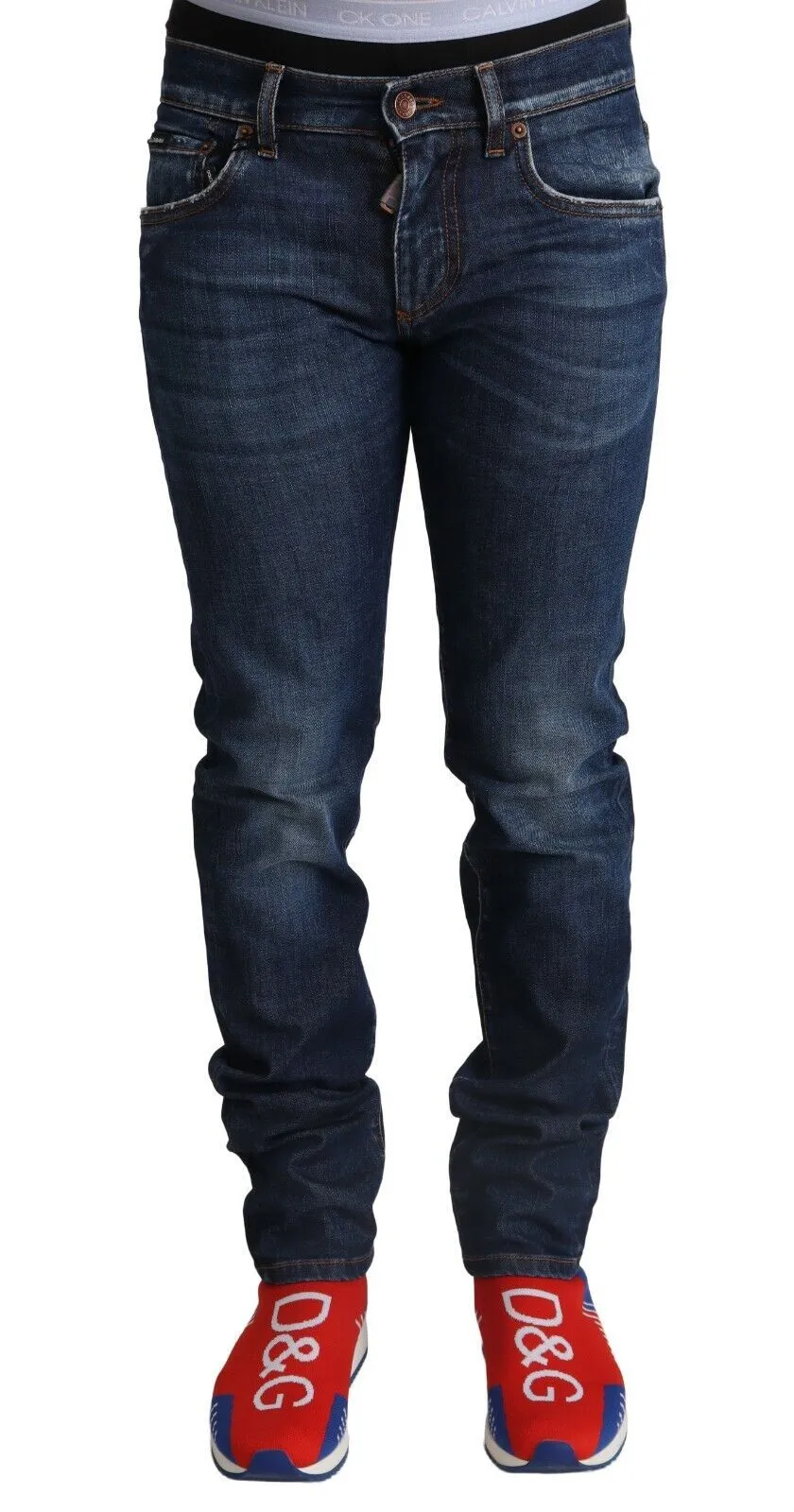 Dolce & Gabbana Men's Elegant Slim Fit Italian Denim Jeans