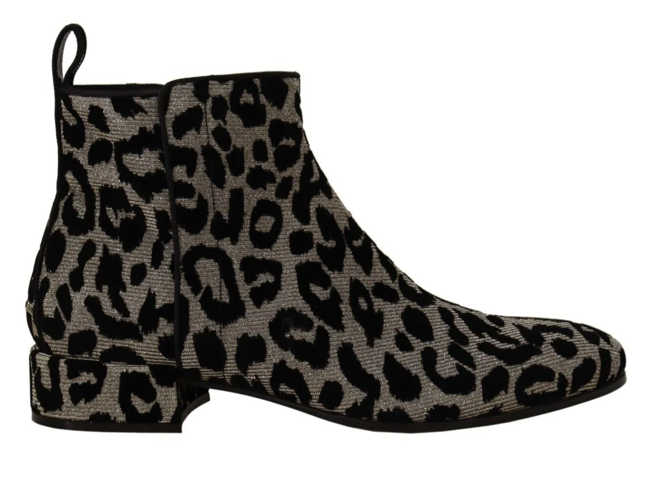 Dolce & Gabbana Women's Elegant Leopard Print Short Boots