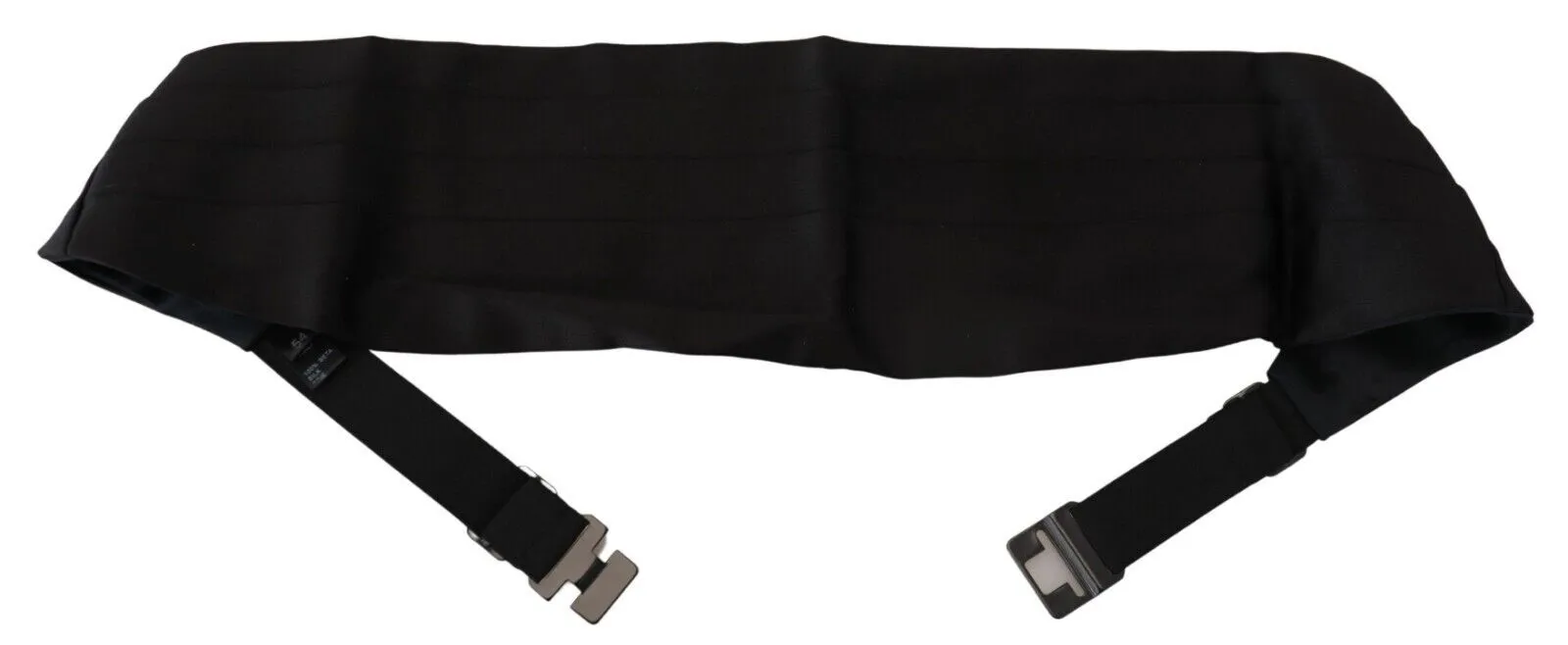 Dolce & Gabbana Men's Elegant Black Silk Cummerbund