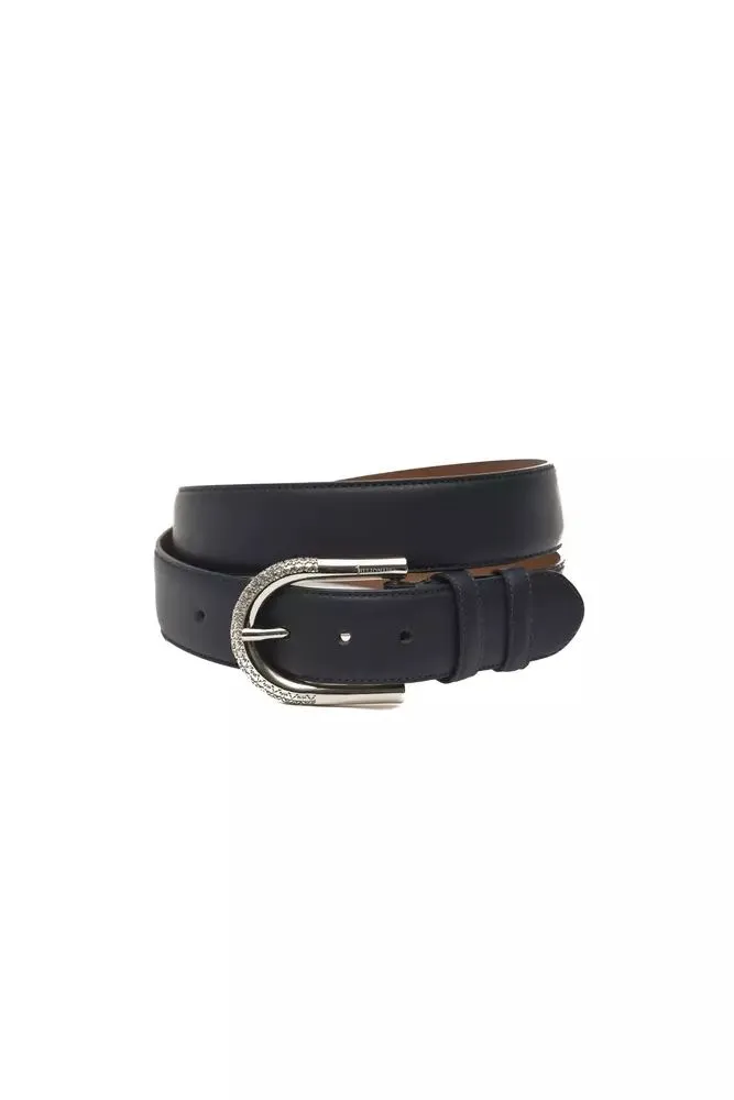 Billionaire Italian Couture Men's Elegant Blue Leather Belt