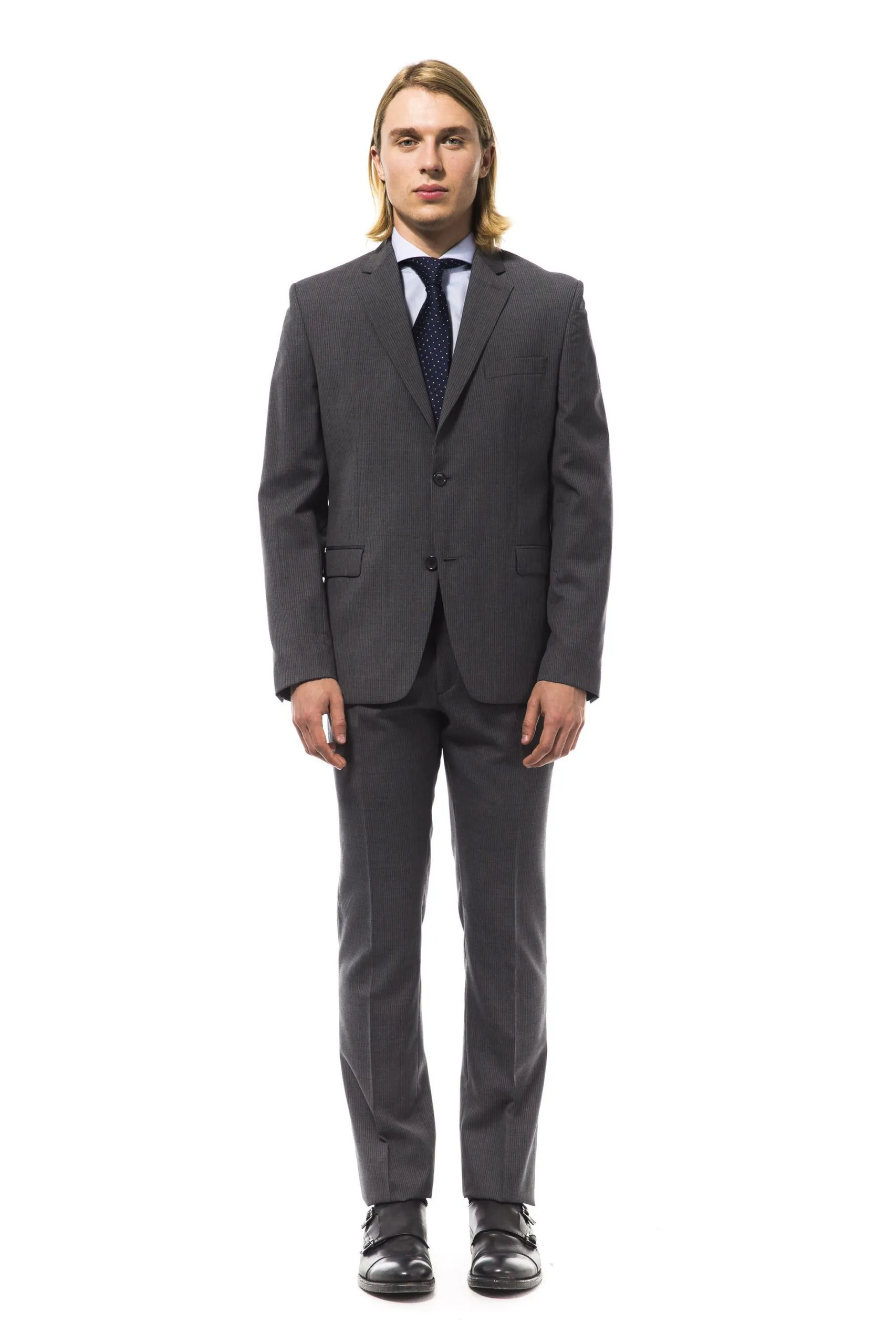 Elegant Slim Fit Wool Suit Set