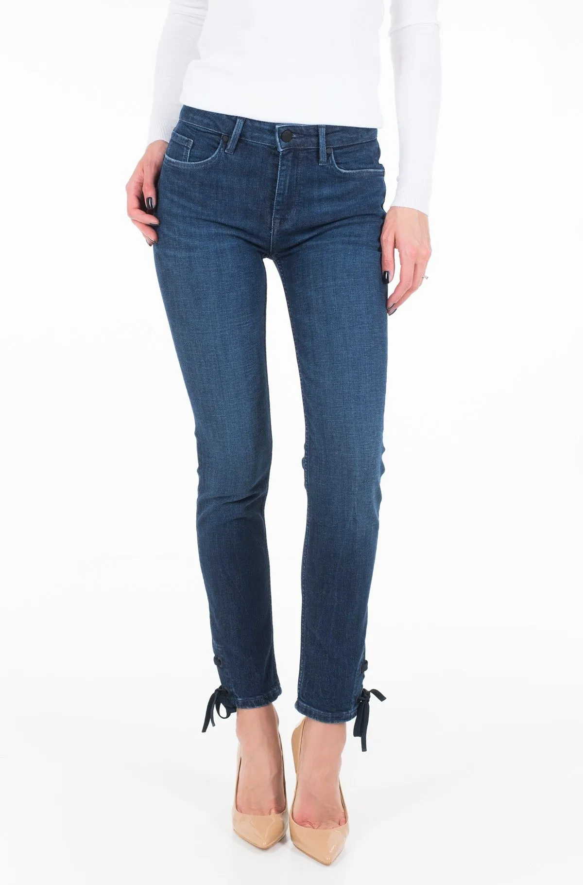 Tommy Hilfiger Women's Elegant Slim Fit Ankle Length Jeans