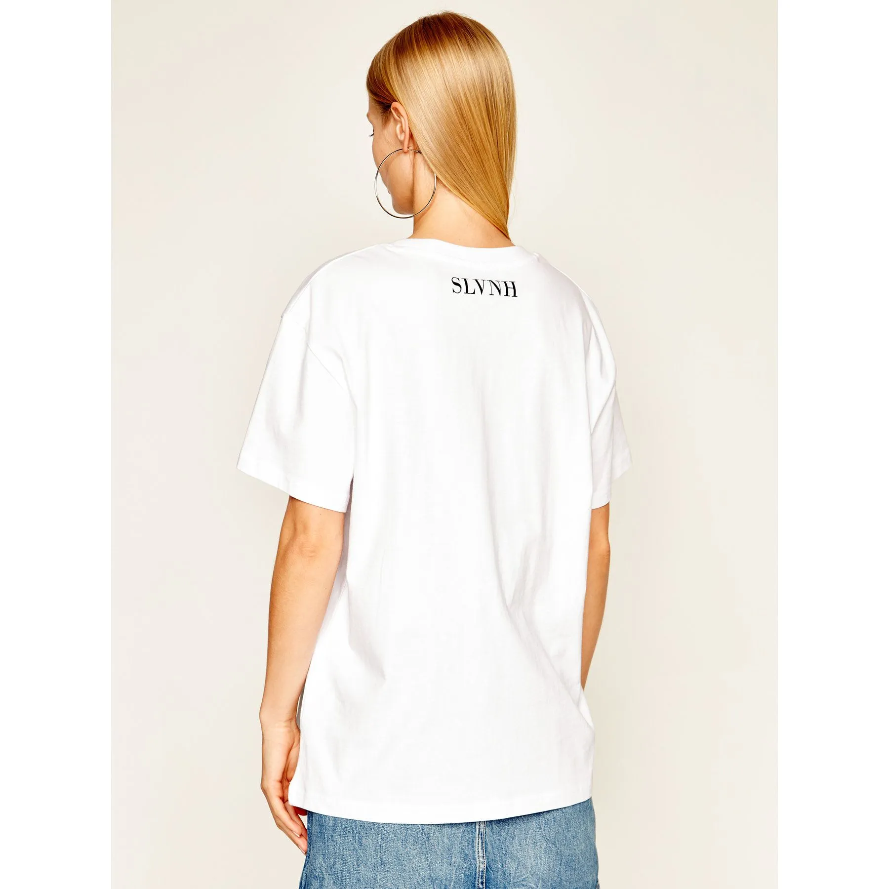 Silvian Heach Women's Elegant White Bassimi Tee