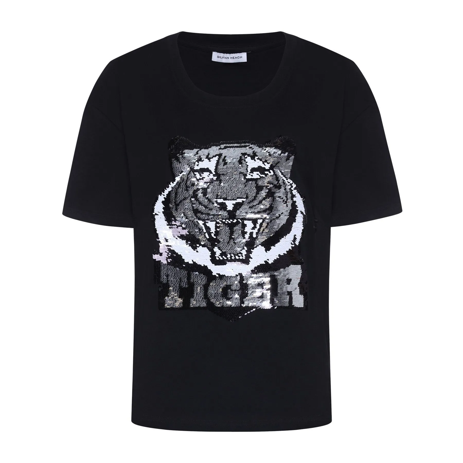 Silvian Heach Women's Elegant Black Bassimi T-Shirt