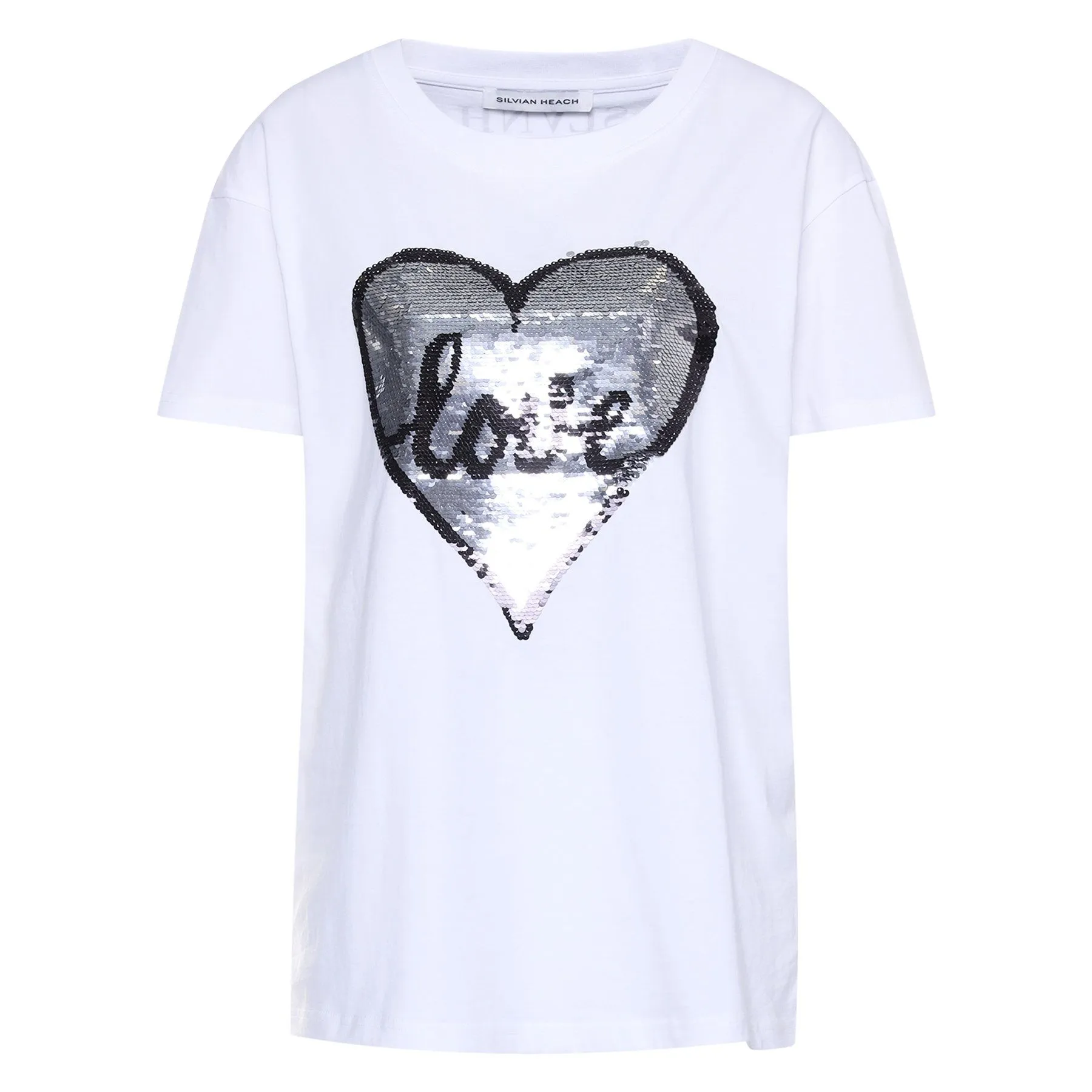 Silvian Heach Women's Chic White Fenetoe Tee for Effortless Style