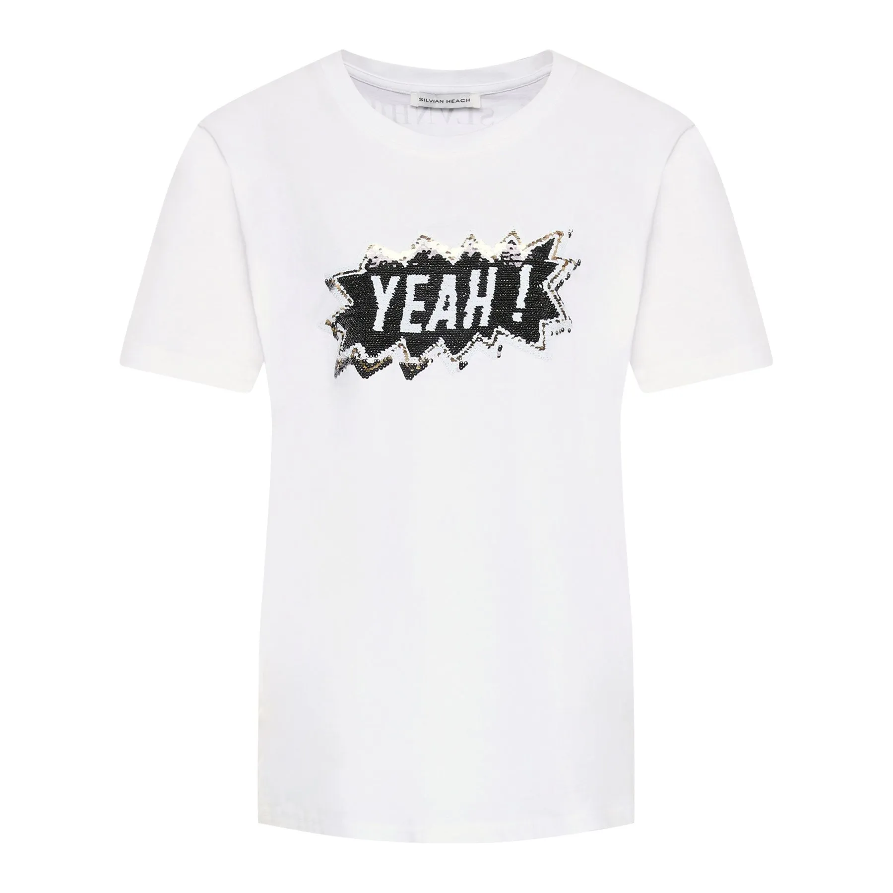 Silvian Heach Women's Elegant White Felo Tee for Chic Style