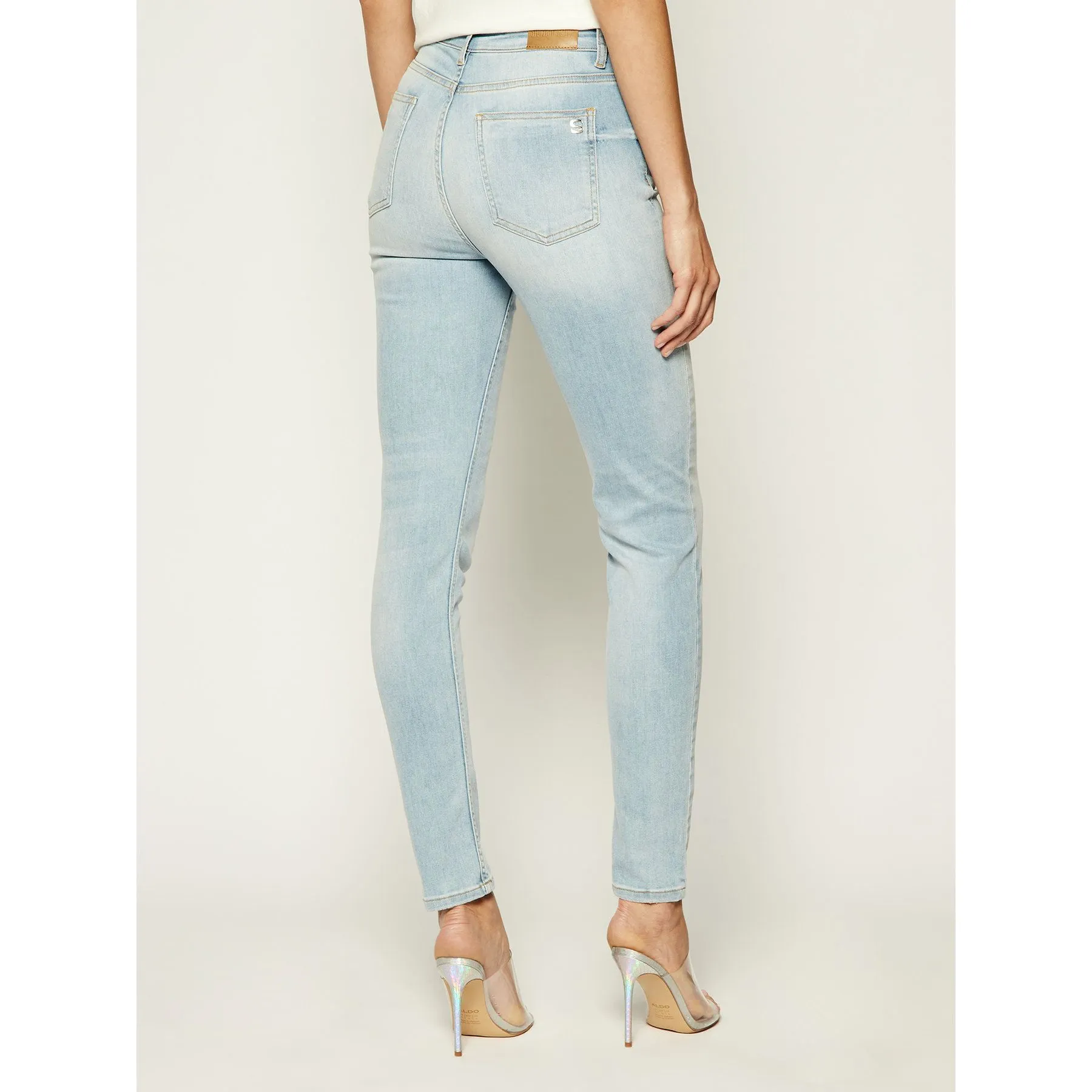 Silvian Heach Women's High-Waist Slim Light Blue Jeans