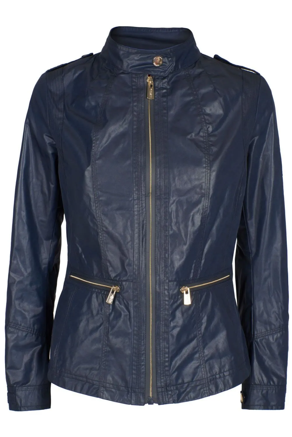 Yes Zee Women's Chic Blue Biker Jacket for Women