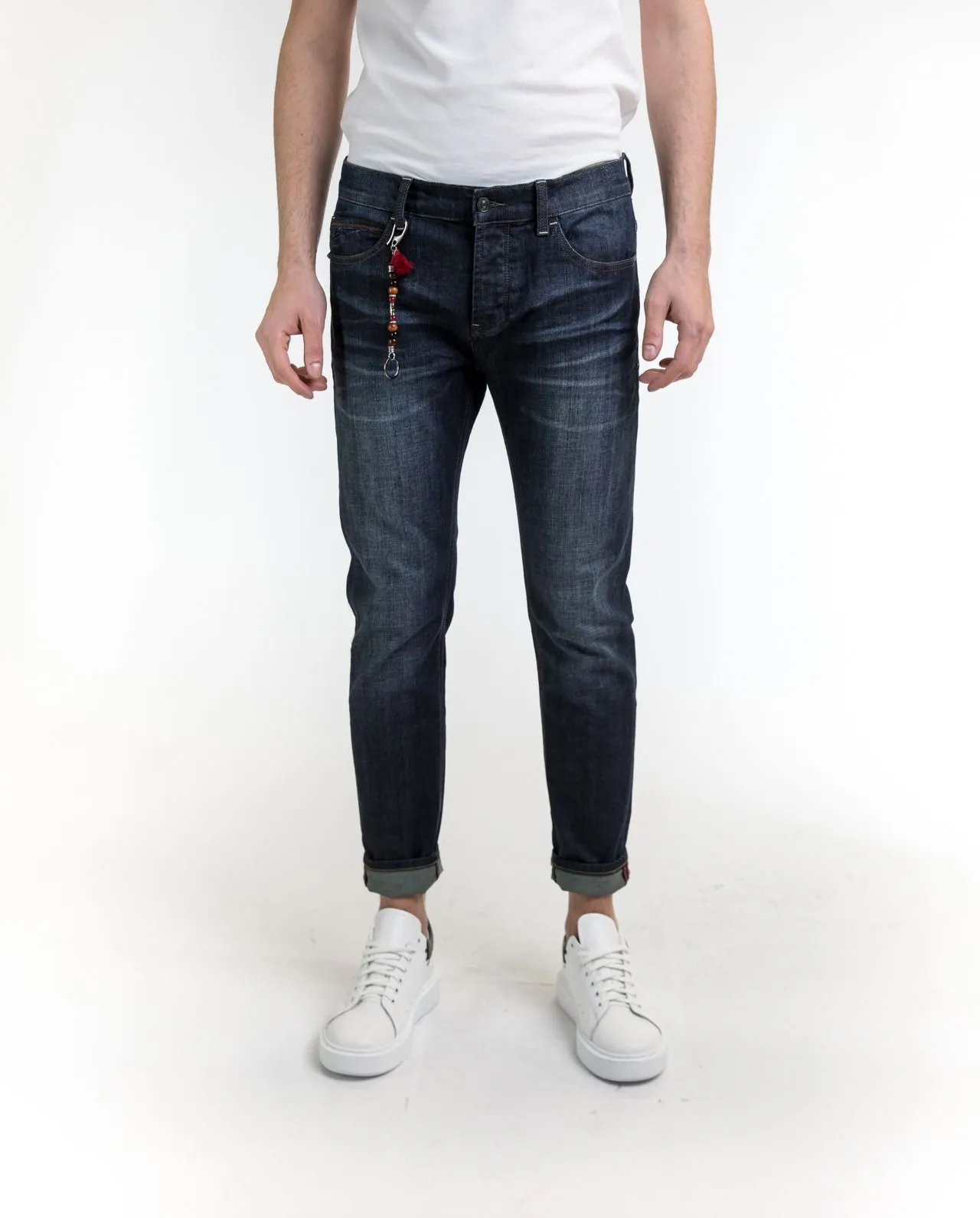Yes Zee Men's Essential Blue Slim Fit Comfort Stretch Jeans