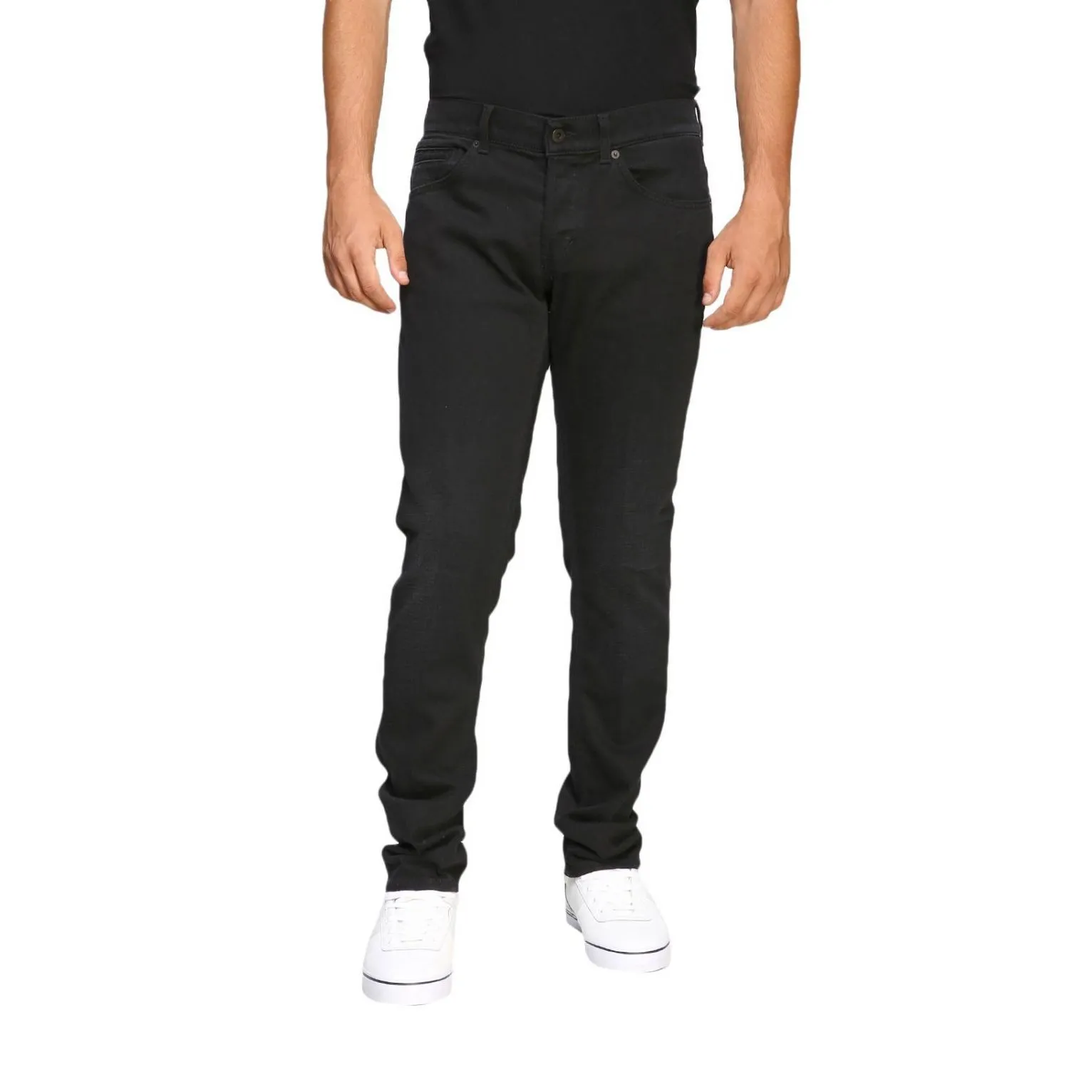 Dondup Men's Svelte Black Casual Jeans for the Modern Man