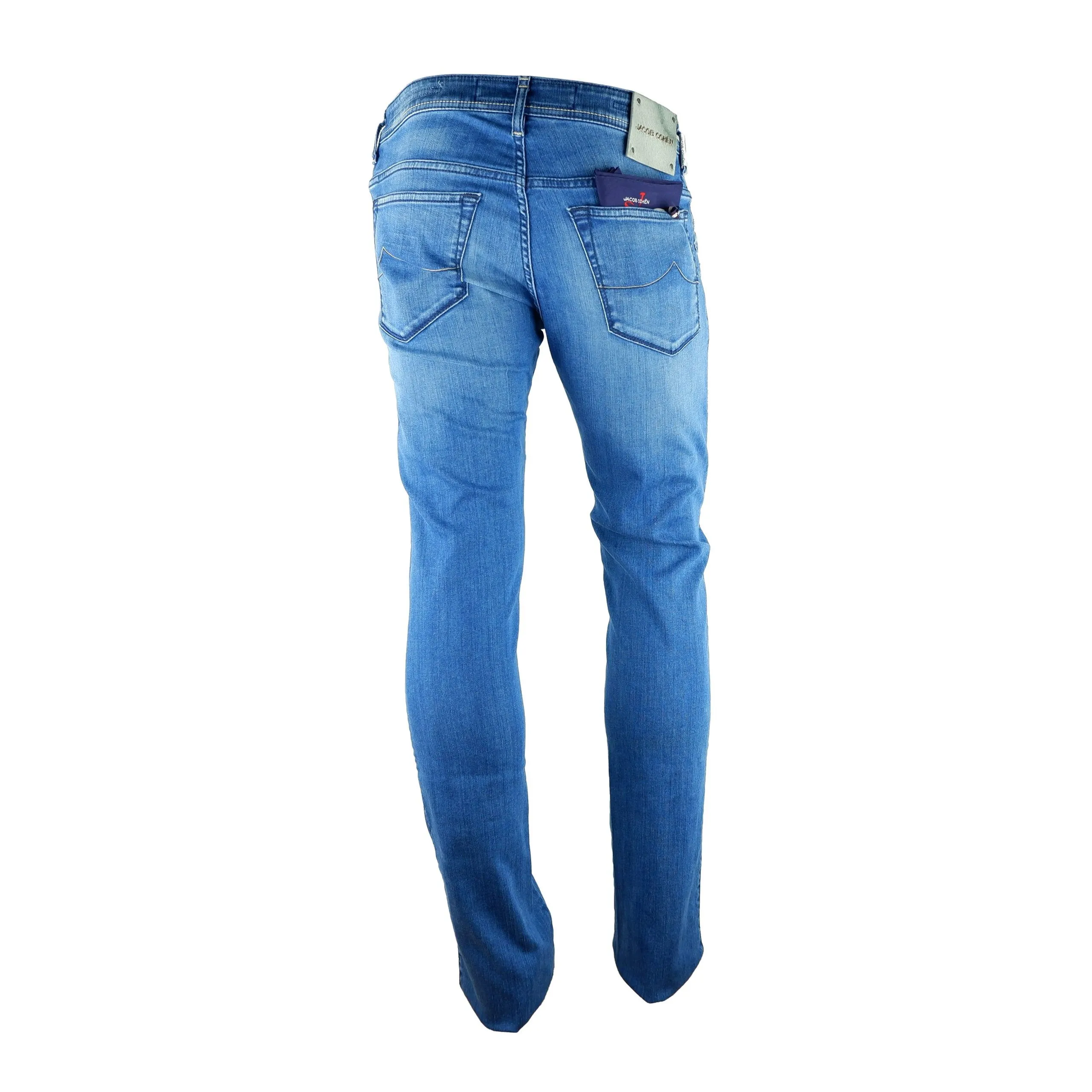 Jacob Cohen Men's Elegant Straight Jeans in Comfort Denim Blue