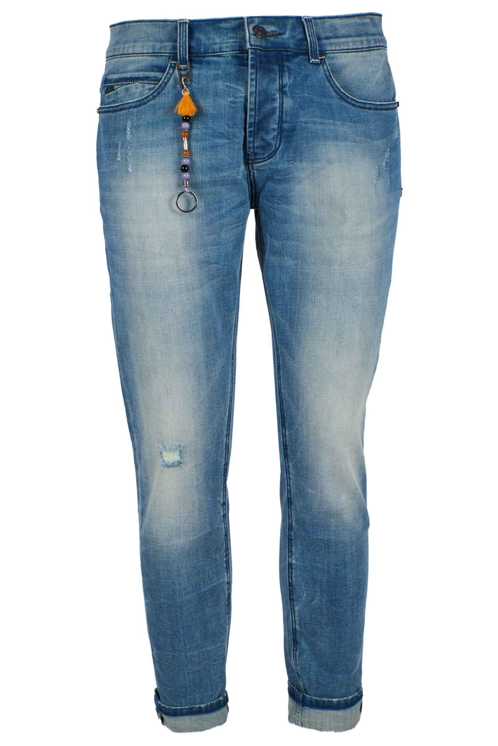 Yes Zee Men's Sleek Light Wash Five-Pocket Jeans for Men