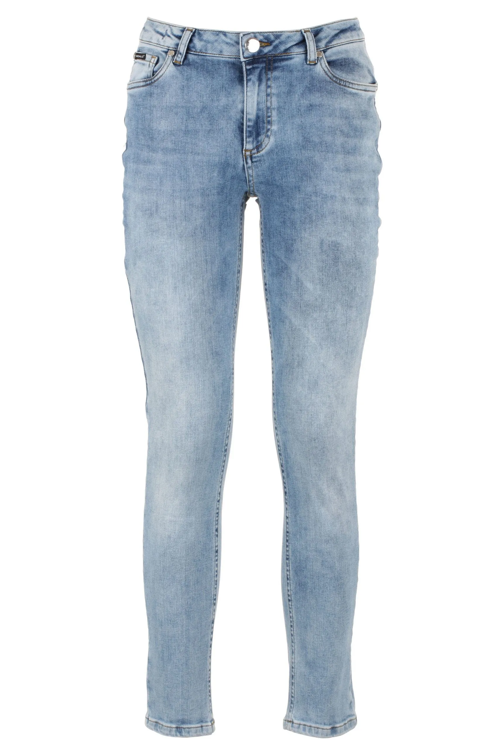 Fred Mello Women's Chic Light Blue Skinny Fit Denim