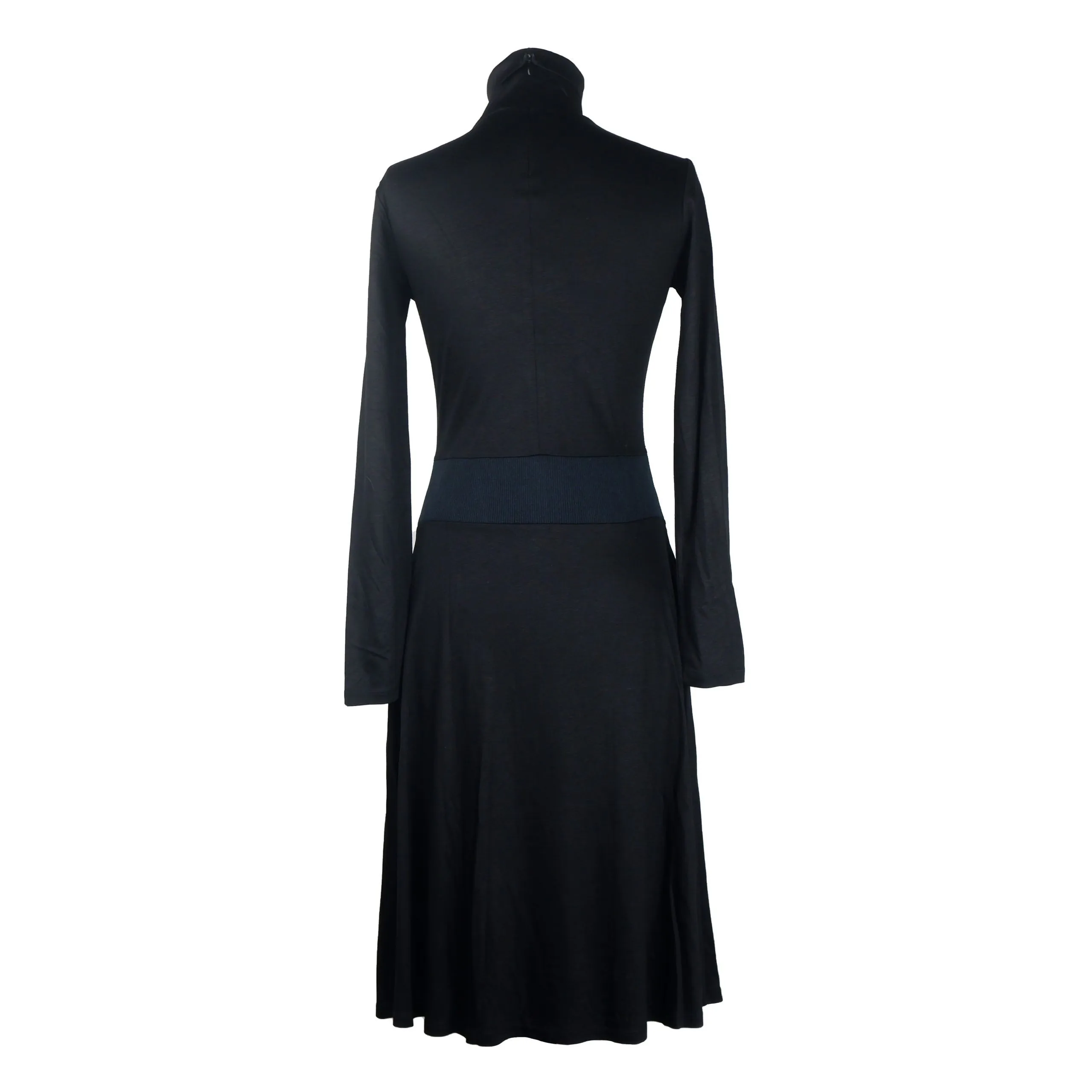 Patrizia Pepe Women's Elegant Long-Sleeved Dress with Eyelet Detail