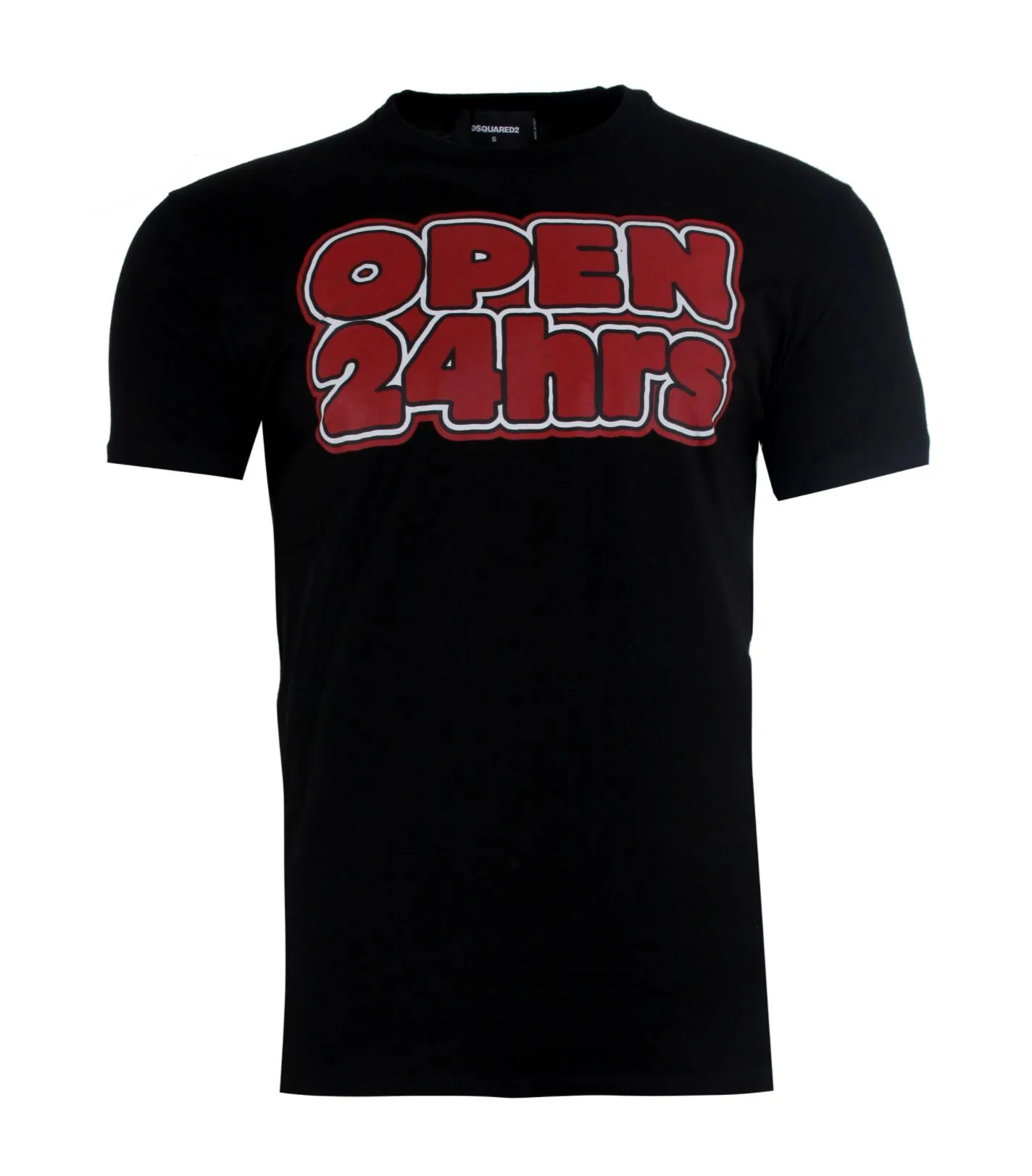 Dsquared² Men's Black Double-Sided Print Tee