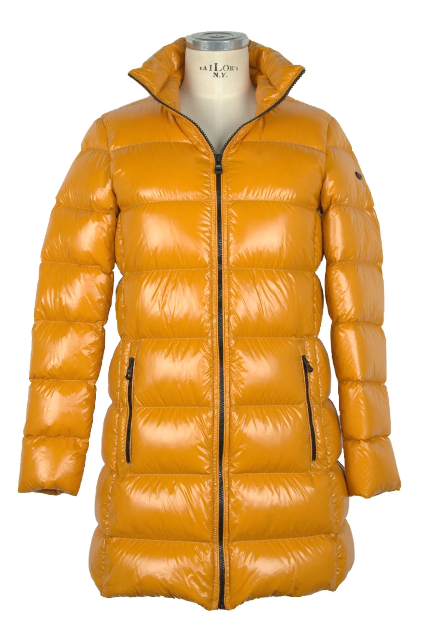 Refrigiwear Women's Chic Long Ellis Down Jacket in Gleaming Yellow