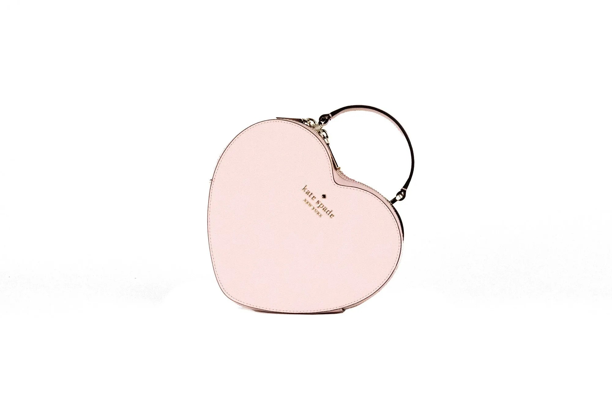 Kate Spade Women's Love Shack Chalk Pink Saffiano Top Handle Heart Crossbody Handbag